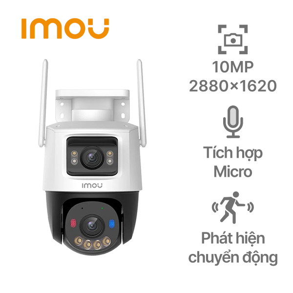 Camera IP ngoài trời 360 độ 10MP IMOU Cruiser Dual IPC-S7XEP-10M0WED