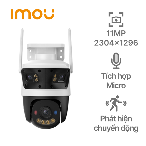 Camera IP ngoài trời 360 độ 5MP IMOU Cruiser Triple IPC-S7UP-11M0WED