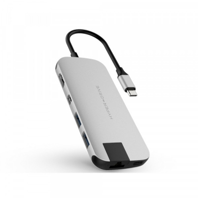 Hub chuyển đổi HyperDrive 8 in 1 Type-C Slim HD247B