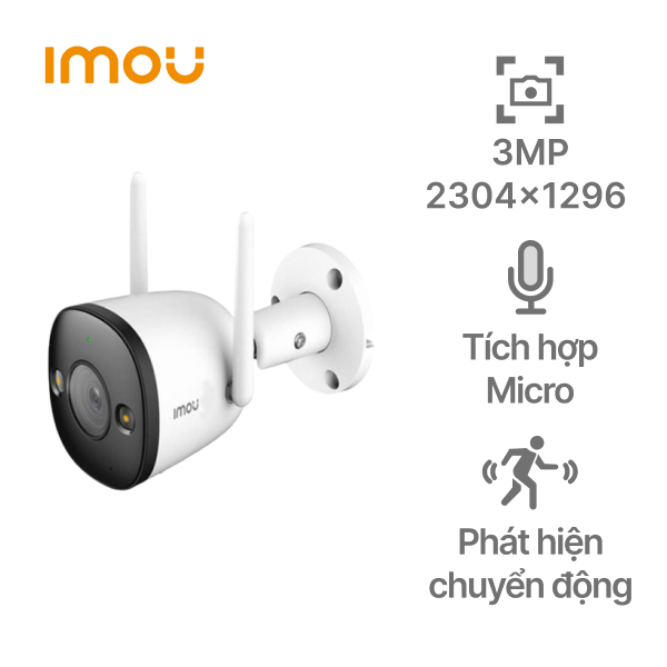 Camera IP ngoài trời 3MP IMOU IPC-F32FP Full Color