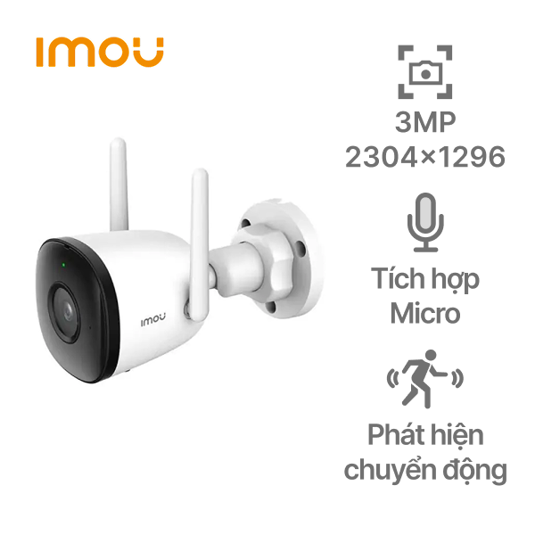 Camera ngoài trời Wifi 3MP IMOU Bullet 2C IPC-F32P