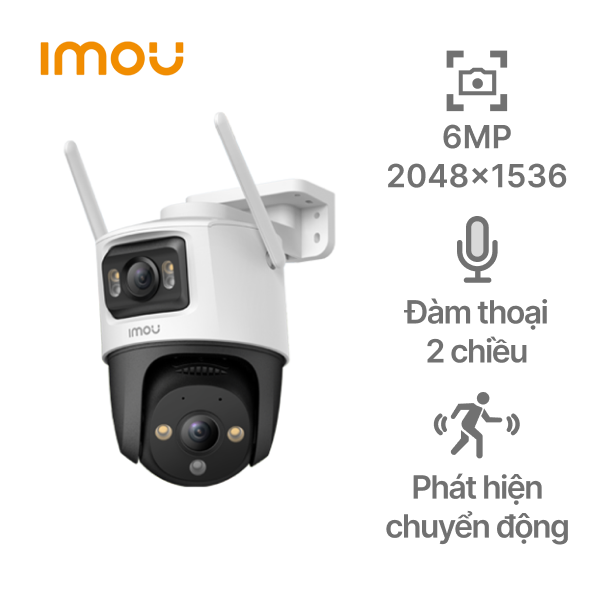Camera IP ngoài trời 360 độ 6MP IMOU IPC-S7XP-6M0WED Dual