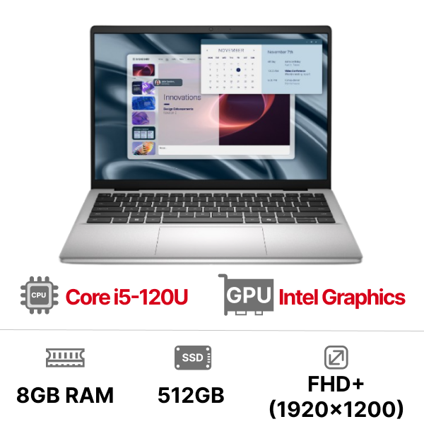 Laptop Dell Pro 14 Essential PV14250 120U 08512U (i5-120U| 8GB| 512GB| OB| 14 inch WUXGA| Win11)