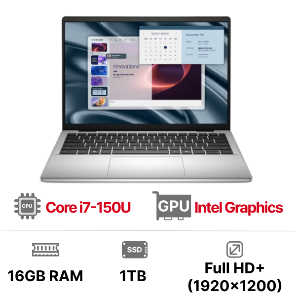 Laptop Dell Pro 14 Essential PV14250 150U 161TBW (i7-150U| 16GB| 1TB| OB| 14 inch WUXGA| Win11)