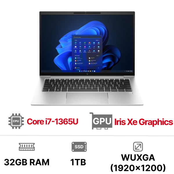 Laptop HP EliteBook 840 G11 A7RA4PT (Ultra 7 155U Ram 16GB SSD 512GB Touch Windows 11 Home 3Y)