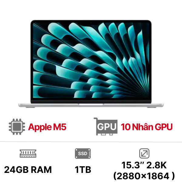 MacBook Air M5 2026 15 inch 10CPU 10GPU 24GB 1TB