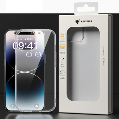 Ốp lưng iPhone 15 Mipow Tempered Transparent Clear