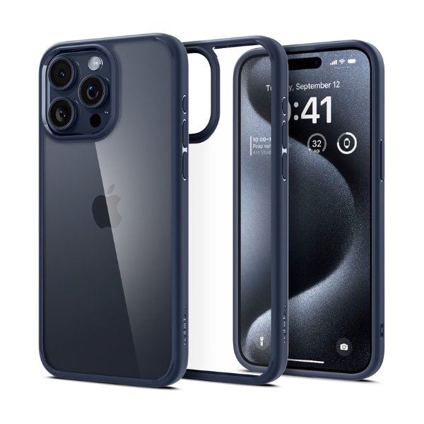 Ốp lưng iPhone 15 Pro Max Spigen Ultra Hybrid Crystal Clear