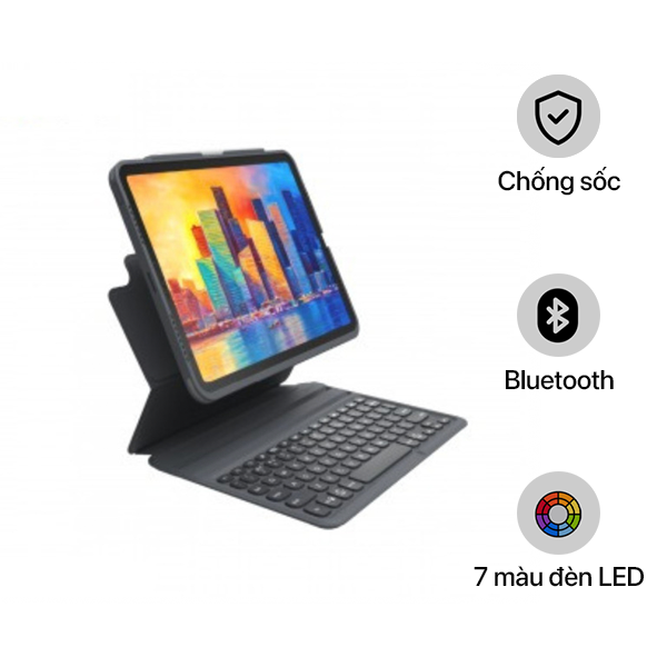 Ốp lưng kèm bàn phím iPad 10.9 11 inch ZAGG Pro Keys
