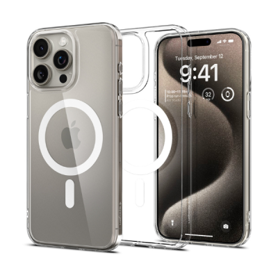 Ốp lưng Magsafe iPhone 15 Pro Max Spigen Crystal Hybrid
