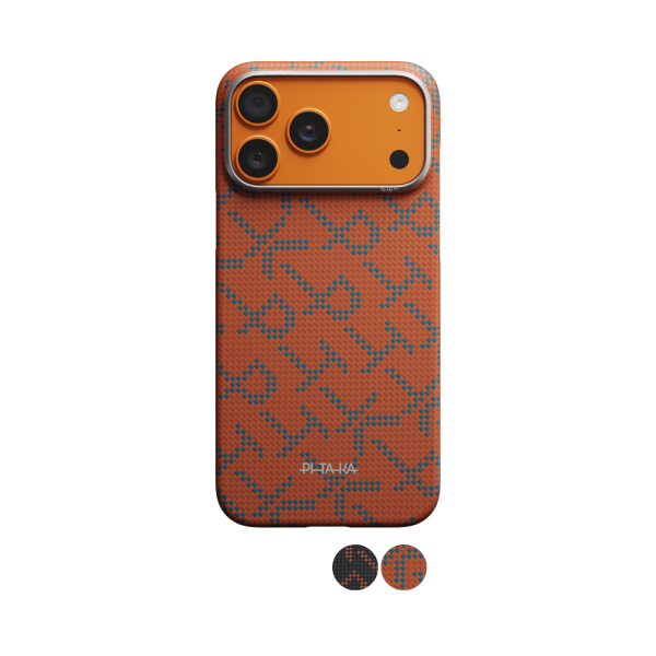 Ốp lưng Magsafe iPhone 17 Pro Max PITAKA Monogram (with Pitatap)