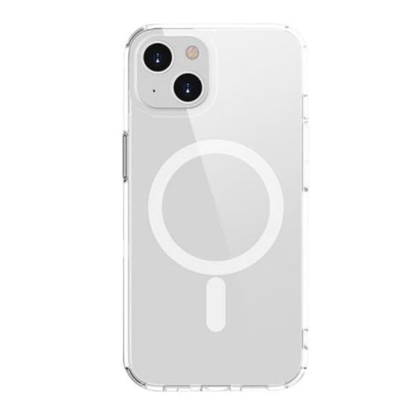 Ốp lưng MagSafe iPhone 14 Mipow Tempered Glass Transparent