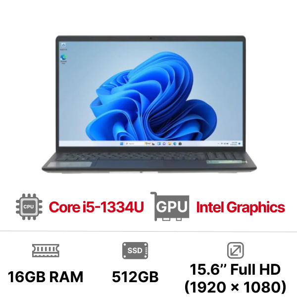 Laptop Dell Inspiron 15 3530 P16WD2 i5-1334U| 16GB| 512GB| 15.6 FHD| OB| Win11+Office