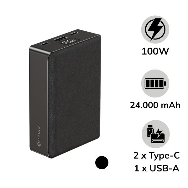 Pin dự phòng sạc nhanh Mazer 24.000mAh PD100W PowerCharge