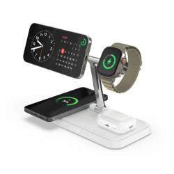 Đế sạc không dây Hyperjuice Qi2 4in1 Magnetic Charging Stand