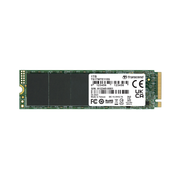 Ổ cứng SSD gắn trong Transcend SSD115S 1TB M.2 2280 PCIe Gen3x4 upto 3200MB s (TS1TMTE115S)