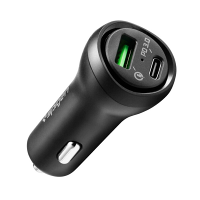 Tẩu sạc Oto 2 cổng Spigen 27W Type-C PD Steadiboost