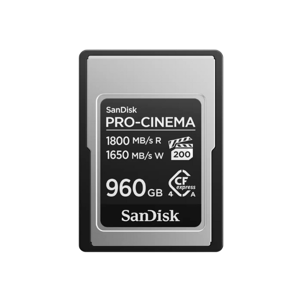 Thẻ nhớ CFexpress Type A SanDisk PRO-CINEMA PCIe-G4 960GB upto 1800MB s (SDCFEA-960G-GN4NN)