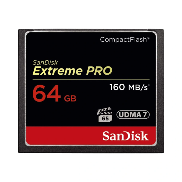 Thẻ nhớ CompactFlash (CF) SanDisk Extreme Pro 64GB 1067X upto 160MB s (SDCFXPS-064G-X46)
