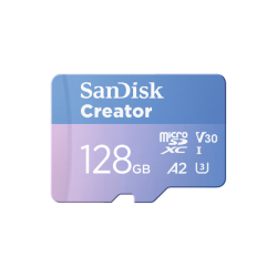 Thẻ nhớ Micro SanDisk Creator 128GB V30 U3 C10 A2 UHS-I upto 190MB/s (SDSQXAA-128G-GN6MS)