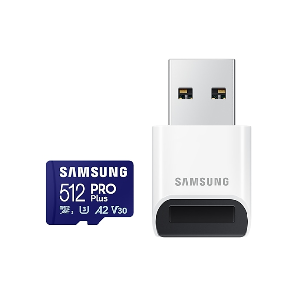 Thẻ nhớ microSD Samsung Pro Plus UHS-I kèm đầu đọc 3.0 512GB upto 180MB s (MB-MD512SB WW)