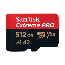 Thẻ nhớ MicroSDXC Sandisk Extreme Pro 512GB V30 U3 UHS-I 200MB/s (SDSQXCD-512G-GN6MA)