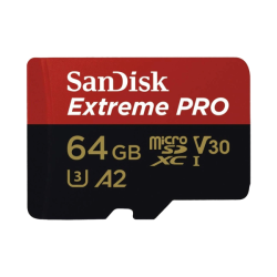 Thẻ nhớ MicroSDXC Sandisk Extreme Pro 64GB V30 U3 UHS-I 200MB/s (SDSQXCU-064G-GN6MA)