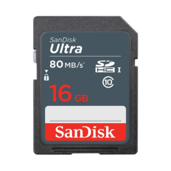 Thẻ nhớ SDHC Sandisk Ultra 16GB Class 10 80MB/s (SDSDUNS-016G-GN3IN)