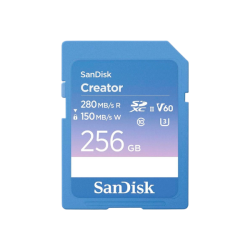 Thẻ nhớ SDXC SanDisk Creator 256GB V60 U3 C10 UHS-II 280MB/s (SDSDXEP-256G-GNCIS)