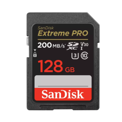 Thẻ nhớ SDXC Sandisk Extreme Pro 128GB V30 U3 C10 UHS-I 200MB/s (SDSDXXD-128G-GN4IN)