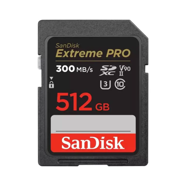 Thẻ nhớ SDXC Sandisk Extreme Pro 512GB V90 U3 C10 UHS-II 300MB s (SDSDXDK-512G-GN4IN)