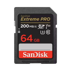 Thẻ nhớ SDXC Sandisk Extreme Pro 64GB V30 U3 C10 UHS-I 200MB/s (SDSDXXU-064G-GN4IN)