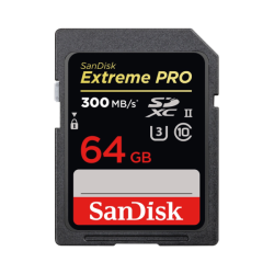 Thẻ nhớ SDXC Sandisk Extreme Pro 64GB V90 U3 C10 UHS-II 300MB/s (SDSDXDM-064G-GN4IN)